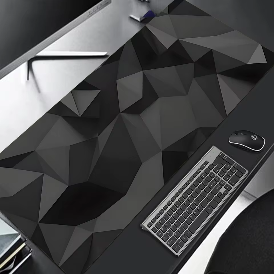 Large gaming Mouse Pad 90x40 Red Blue gradient design non-slip rubber sewn edge gaming desk mat keyboard gamers and office work (G11)