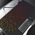 Large gaming Mouse Pad 90x40 Red Blue gradient design non-slip rubber sewn edge gaming desk mat keyboard gamers and office work (G13)