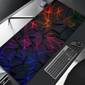 Large gaming Mouse Pad 90x40 Red Blue gradient design non-slip rubber sewn edge gaming desk mat keyboard gamers and office work (G15)