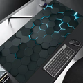 Large gaming Mouse Pad 90x40 Red Blue gradient design non-slip rubber sewn edge gaming desk mat keyboard gamers and office work (G9)