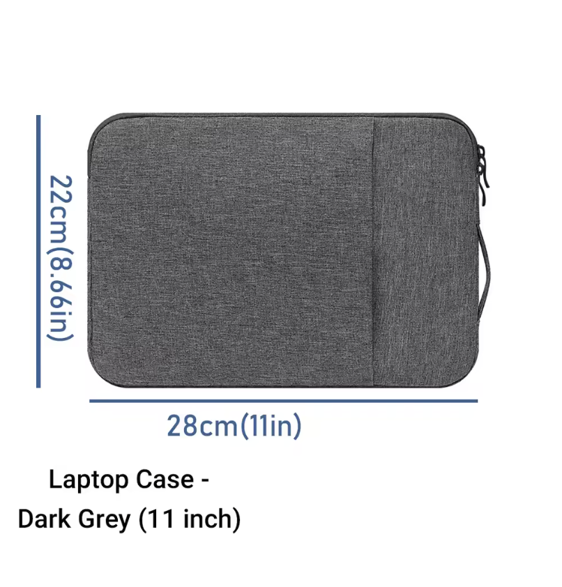 Waterproof Laptop Bag Sleeve Tablet Cover For MacBook Air Pro Xiaomi Dell Acer Notebook Computer Case (Dark Gray 11 Inch)