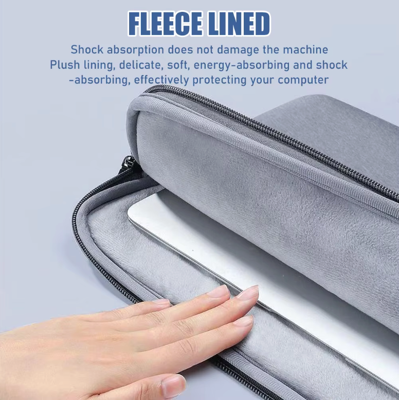 Waterproof Laptop Bag Sleeve Tablet Cover For MacBook Air Pro Xiaomi Dell Acer Notebook Computer Case (Light Gray 15.6 Inch)
