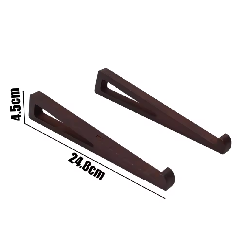 Universal Wooden Laptop Stand Cooling Pad Desktop Ergonomic Non-slip Tablet Holder Bracket for MacBook Pro Air Samsung Xiaomi (Nut-brown)
